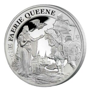 2022 St. Helena 1 Ounce Faerie Queene Una & Redcrosse Silver Proof Coin