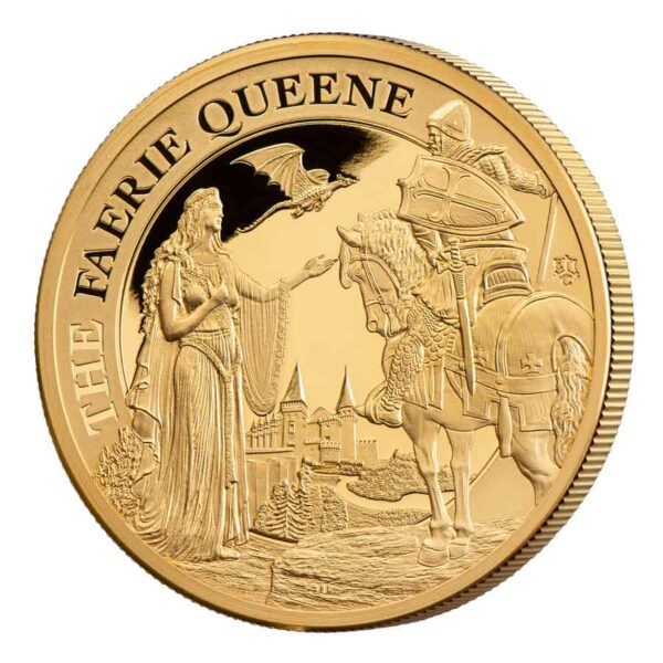 2022 St. Helena 1 Ounce Faerie Queene Una & Redcrosse Gold Proof Coin