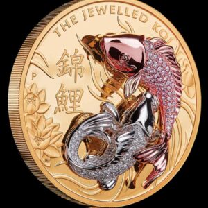 2022 Jewelled Koi Diamond Set 10 oz Gold Proof Coin