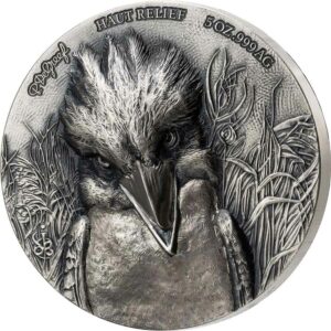 2022 Ivory Coast Kookaburra Ultra High Relief Silver Coin