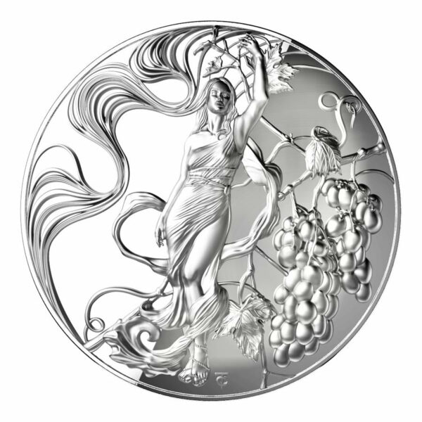 2022 Niue 2 Ounce Liberty Fortress High Relief Silver Proof Coin