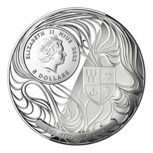 2022 Niue Liberty Fortress 2 oz High Relief Silver Proof Coin