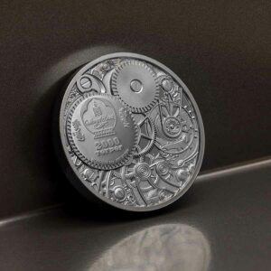 2021 Mechanical Ladybug Clockwork Evolution Black Proof Silver Coin