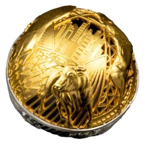 2022 Samoa Bull & Bear Filigree Spherical Silver Coin