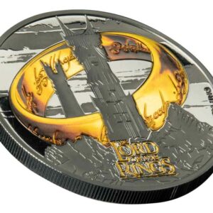 2022 Lord of the Rings 1 oz Black Platinum & 24K Silver Coin