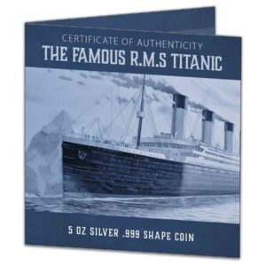 2022 Solomon RMS Titanic 5 oz Proof-like Silver Coin