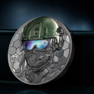 2022 Cook Islands 1 Kilogram Real Heroes Special Forces Ultra High Relief Black Proof Silver Coin