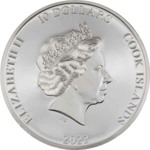 2022 Cook Islands 2 oz Iron Maiden Senjutsu Color Silver Proof Coin