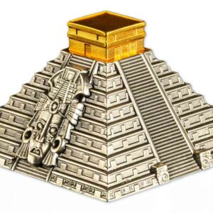 Mayan Pyramid of Chichen Itza Silver Coin