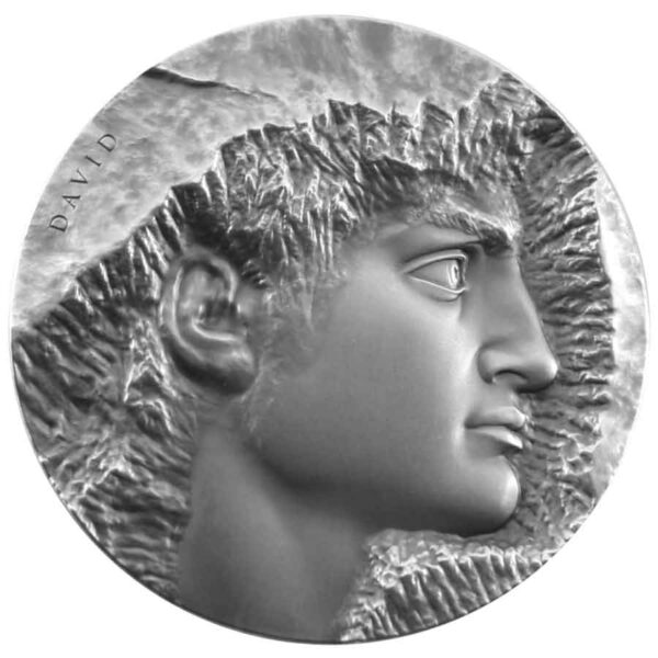 2022 Niue 2 Ounce Art of Sculpture David High Relief Silver Coin