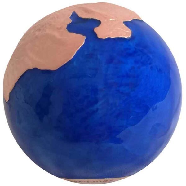 2022 Pangaea Blue Marble 3 oz Rose Gold Spherical Silver Coin