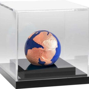 3 oz Blue Marble Pangaea Rose Gold Spherical Silver Coin