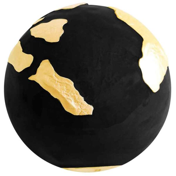 2022 Pangaea Black Marble 3 oz Gilded Spherical Silver Coin