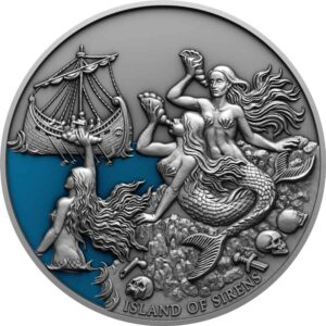 2022 Niue 2 Ounce Sirens Mythical Creatures High Relief Silver Coin