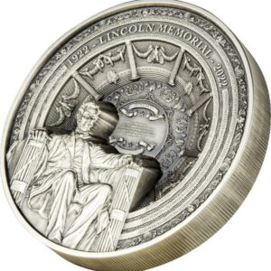 2022 Lincoln Memorial 1 Kilo 100th Ann 4-Layer Silver Coin