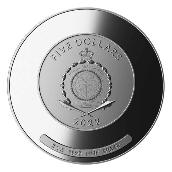2022 Algorithm Eagle & Dragon 2 oz High Relief Silver Proof Coin