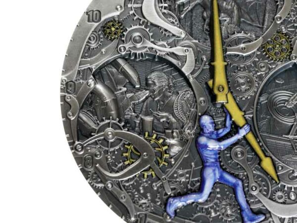 Niue Code of the Future "Time Travel" High Relief Silver Coin