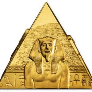 2023 Samoa 5 Ounce Pyramid of Giza 3D Minted Gold Coin