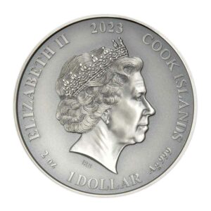 2023 Cook Islands 2 oz Norse Gods Hel High Relief Silver Coin