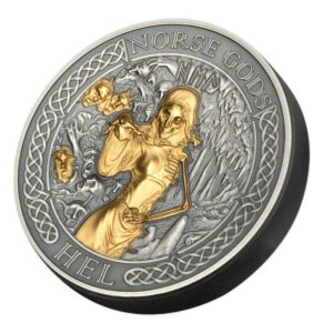 Norse Gods Hel 2 oz High Relief Silver Coin