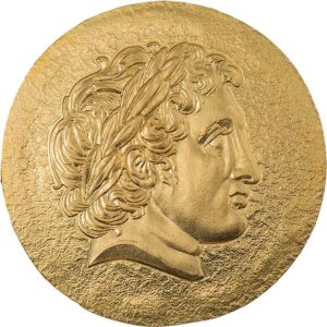 2022 Cook Islands 1/2 Gram Ancient Greece Philipp II Silk Finish Gold Coin