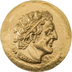 2022 Cook Islands 1/2 Gram Ancient Greece Ptolemaios I Silk Finish Gold Coin