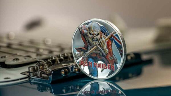 Iron Maiden Eddie the Trooper Silver Proof Coin