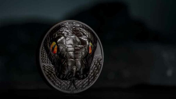 Palau Hunters by Night Python 2 oz Silver Coin