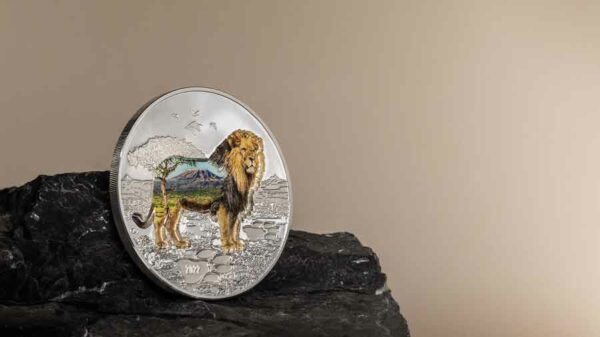 Into the Wild Lion 2 oz Silver Proof Coin