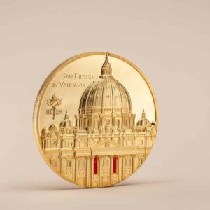 2022 Palau Tiffany Art Metropolis San Pietro 5 oz Gold Proof Coin