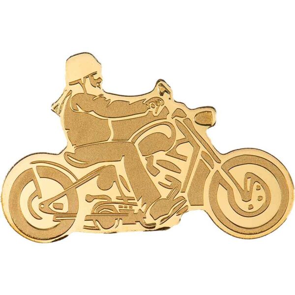 Palau 1/2 Gram Biker Silk Finish Gold Coin