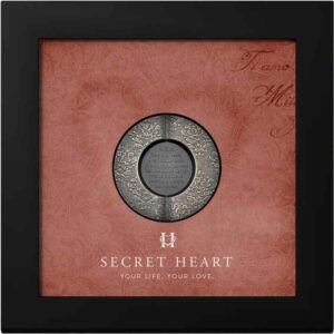 2022 Secret Heart Ultra High Relief Antique Finish Silver Coin
