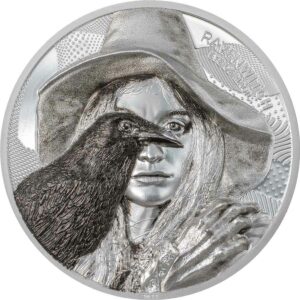 2022 Cook Islands 2 Ounce Eye of Magic Raven Witch Silver Proof Coin