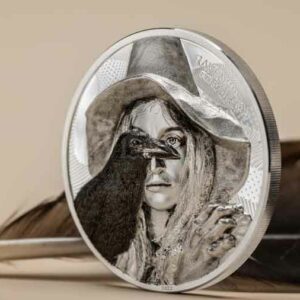 2022 Eye of Magic Raven Witch 2 oz Silver Proof Coin