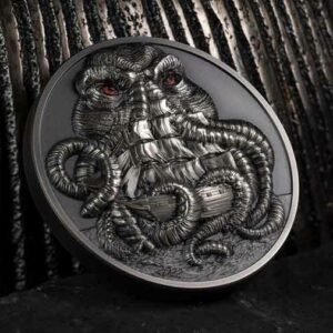 Cthulhu Mythos Ultra High Relief Antique Finish Silver Coin