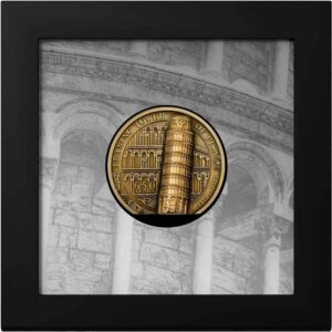2022 Leaning Tower of Pisa 1 oz Ultra High Relief Gold Coin