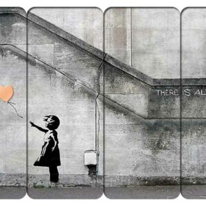 2022 Banksy Girl With Balloon Silver Bar Collection