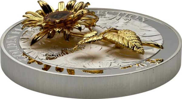 2022 Samoa Golden Flower Collection Sunflower 1 kg Silver Proof Coin