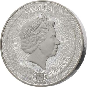 2022 Samoa 1 Kg Golden Flower Collection Sunflower Silver Proof Coin