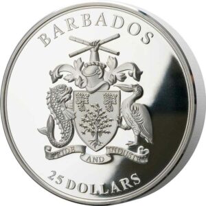 Barbados Colorful Wildlife Rainbow Lorikeet 1 kg Silver Coin