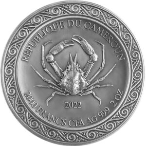 2022 Cameroon 2 oz Andromeda & the Sea Monster Celestial Beauty High Relief Silver Coin