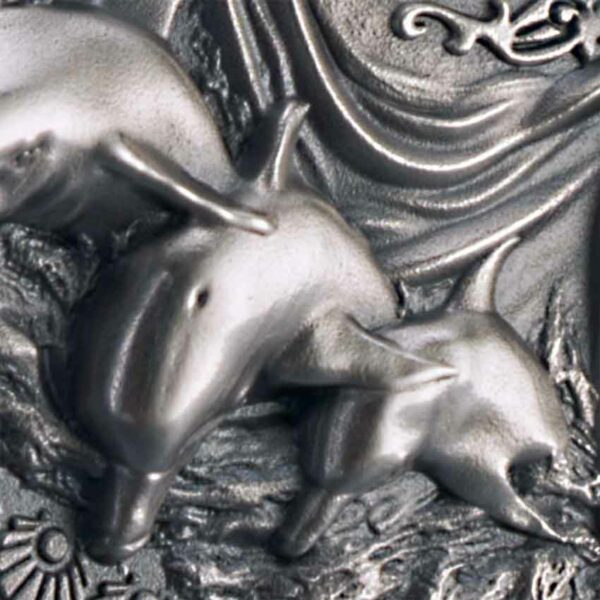2022 Aphrodite 2 oz 24K Gilded High Relief Silver Coin