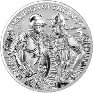 2022 Malta 1 Ounce Knights of the Past 5 Euro BU Silver Coin