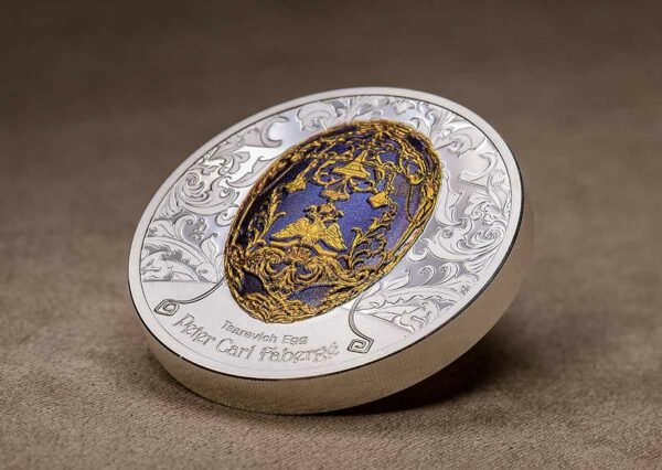 2023 Peter Carl Faberge Tsarevich Egg 2 oz Silver Proof Coin