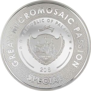 2022 Palau 5 oz Five Ladies Micromosaic Passion High Relief Silver Coin
