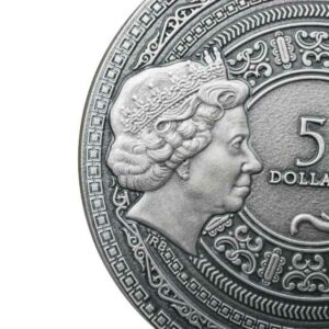 2022 Niue 2 oz Marco Polo Famous Explorers High Relief Antique Finish Silver Coin