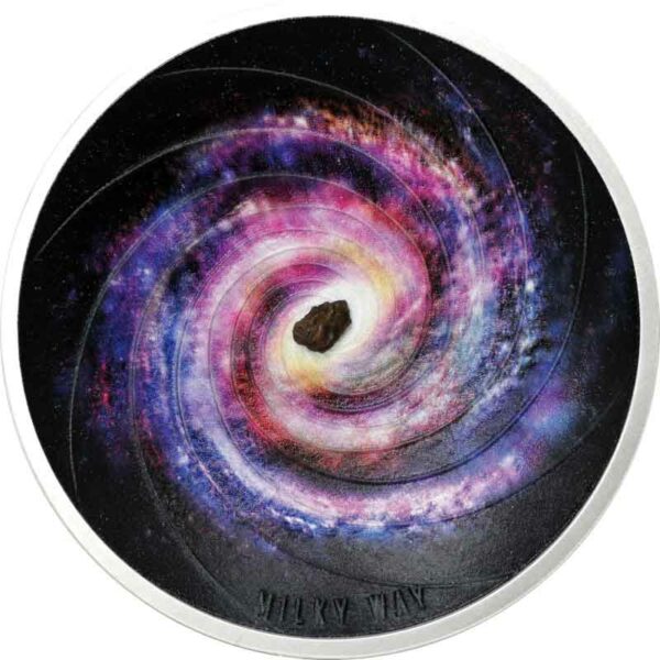 2022 Niue 2 Ounce Milky Way Universe Concave UV Color Silver Coin