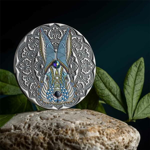 2023 Mandala Collection Rabbit Silver Coin