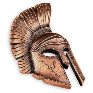 2023 Trojan Helmet 10 oz Antique Bronze Finish Silver Coin