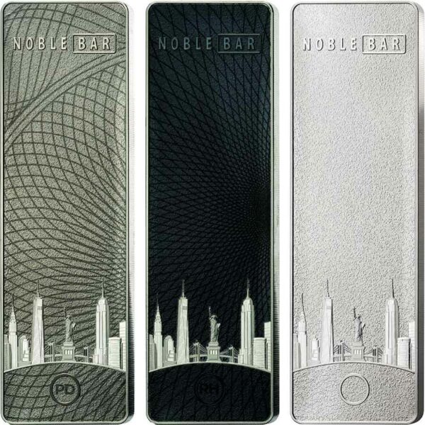 2022 Noble Bars New York Edition 10 X 100 Gram Silver Coin Collection